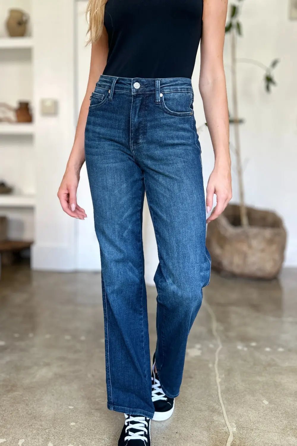 Judy Blue Full Size Tummy Control Straight Jeans 2668south