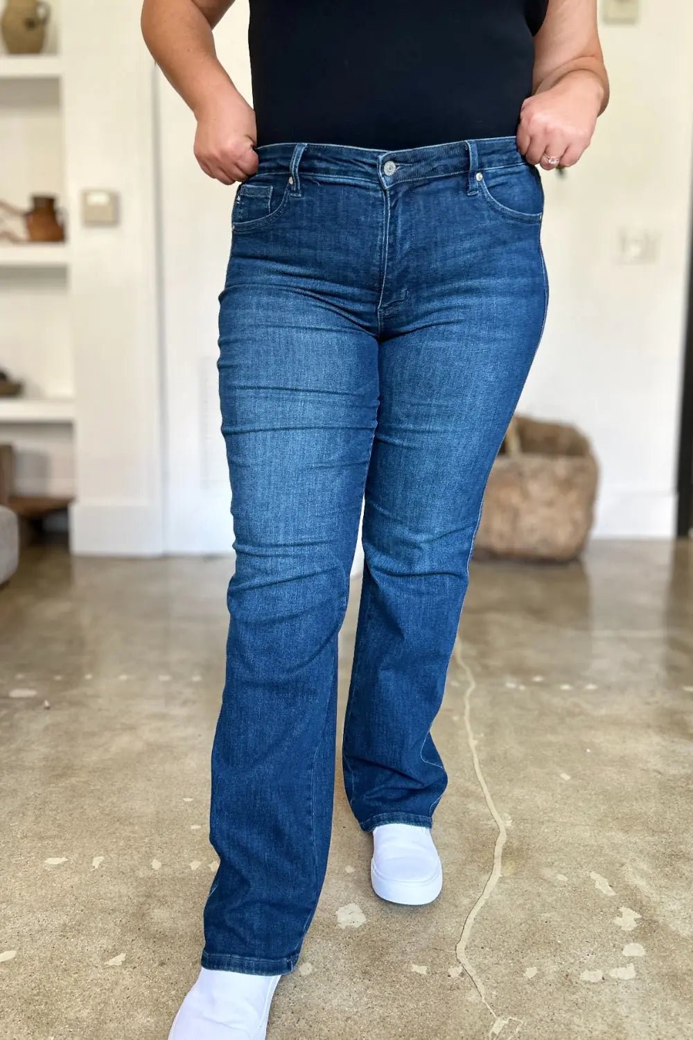 Judy Blue Full Size Tummy Control Straight Jeans 2668south