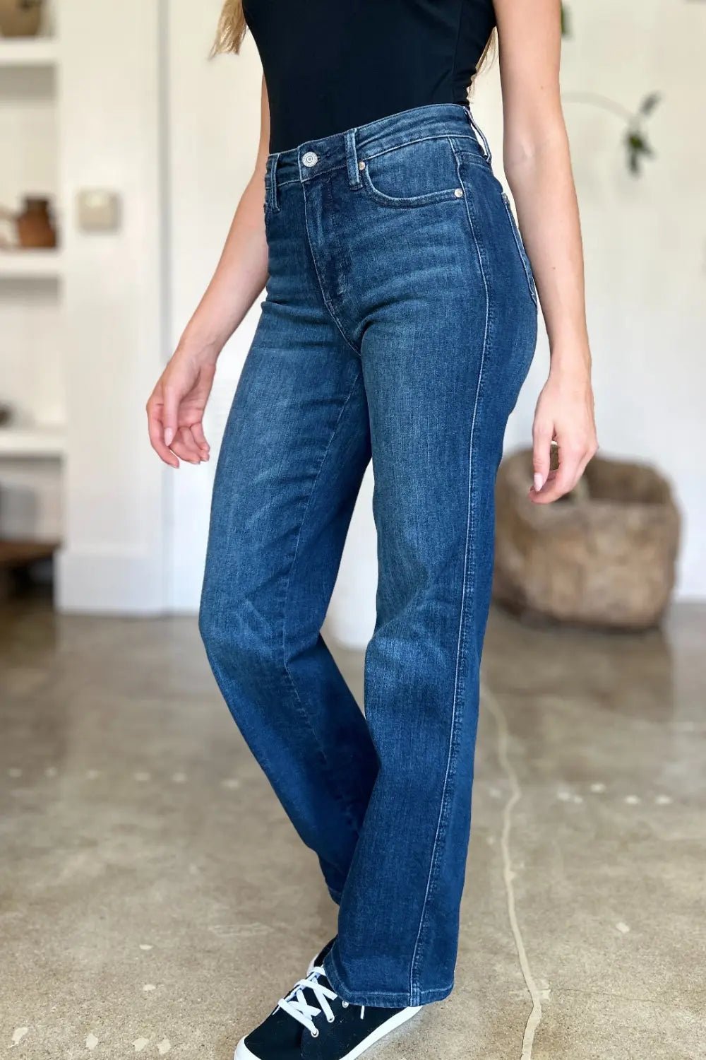 Judy Blue Full Size Tummy Control Straight Jeans 2668south