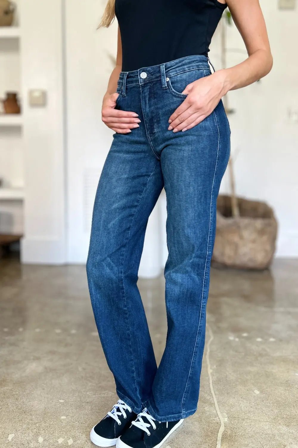 Judy Blue Full Size Tummy Control Straight Jeans 2668south