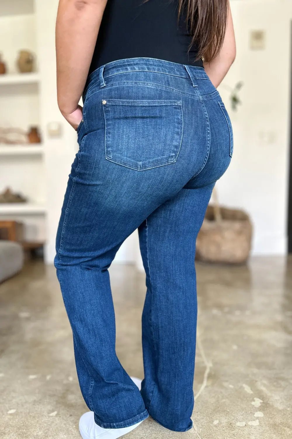 Judy Blue Full Size Tummy Control Straight Jeans 2668south