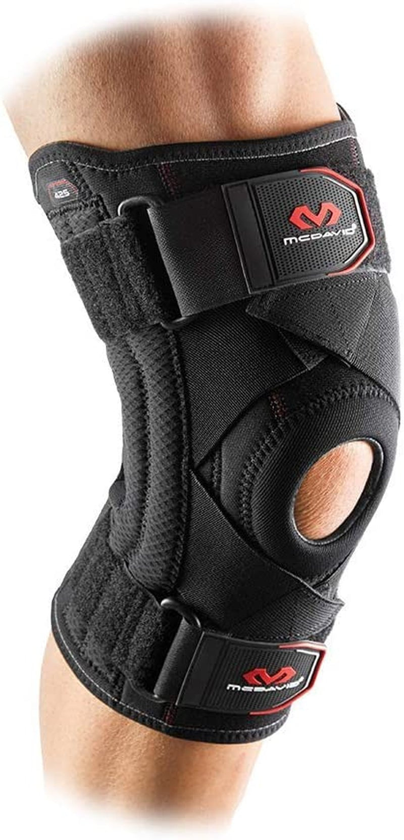 Knee Brace Support with Side Stays & Compression. Knee Sleeve Cross Straps for Knee Stability, Patellar Tendon Support, Tendonitis, Arthritis Pain Relief, Recovery. 2668south