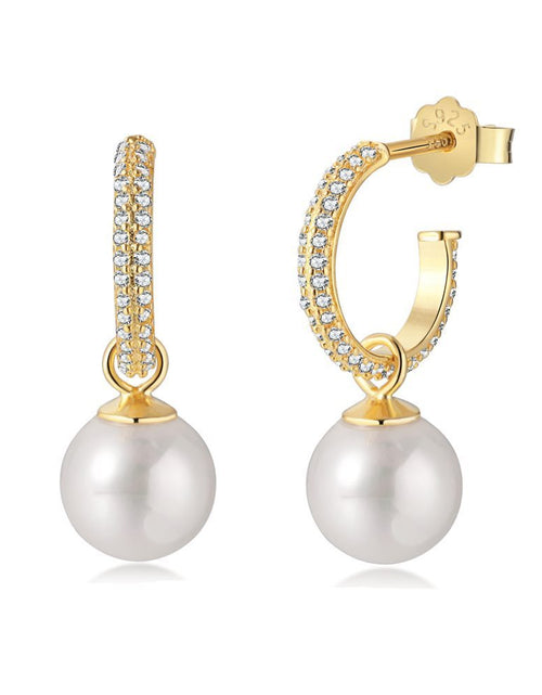 Load image into Gallery viewer, Korean Style Ins Sterling Silver Special Interest Light Luxury Pearl Earrings 2668south
