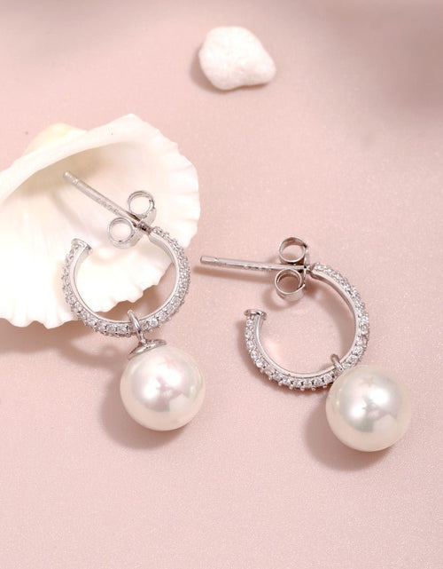 Load image into Gallery viewer, Korean Style Ins Sterling Silver Special Interest Light Luxury Pearl Earrings 2668south
