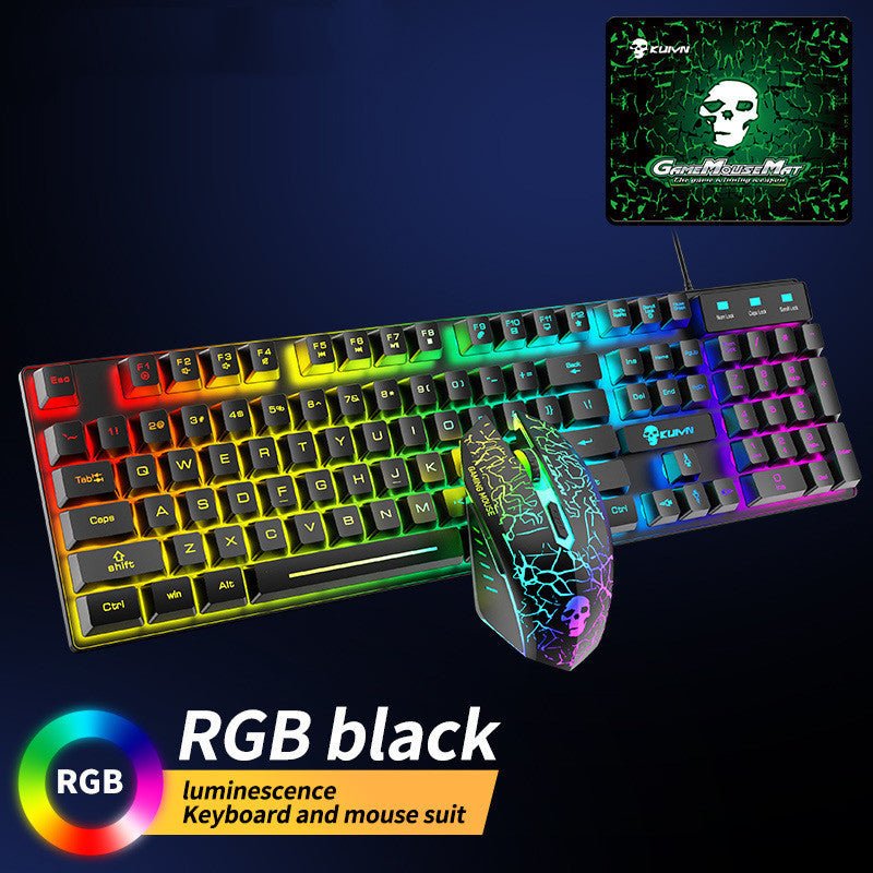 Kuiying T6RGB Luminous Keyboard And Mouse Set 2668south