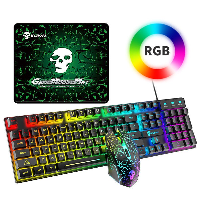 Kuiying T6RGB Luminous Keyboard And Mouse Set 2668south