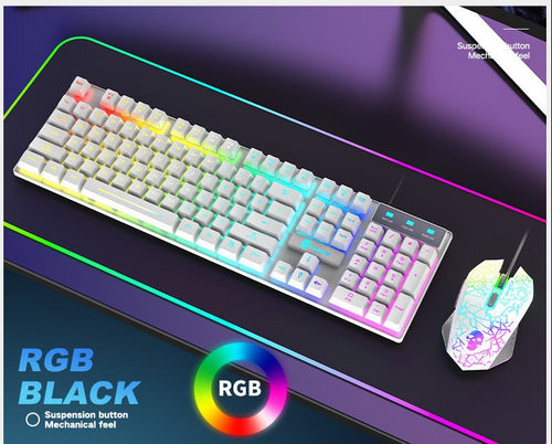 Load image into Gallery viewer, Kuiying T6RGB Luminous Keyboard And Mouse Set 2668south
