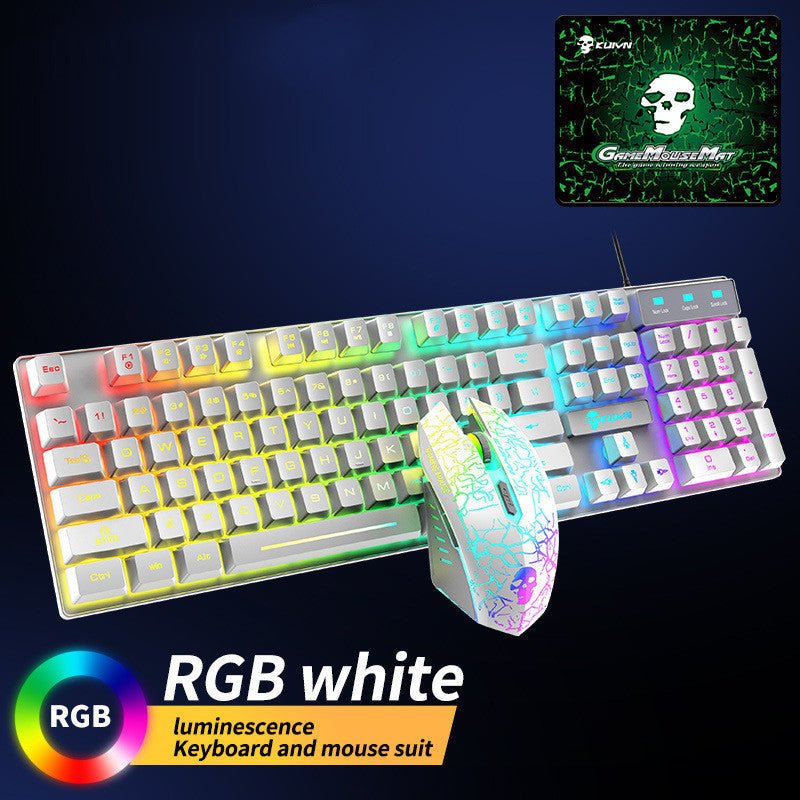 Kuiying T6RGB Luminous Keyboard And Mouse Set 2668south