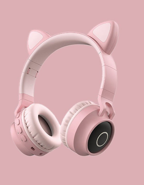 Load image into Gallery viewer, LED Light Cat Ear Headphones Wireless Bluetooth 5.0 Headset Portable Foldable Kids Headphone With Microphone Best Gift 2668south
