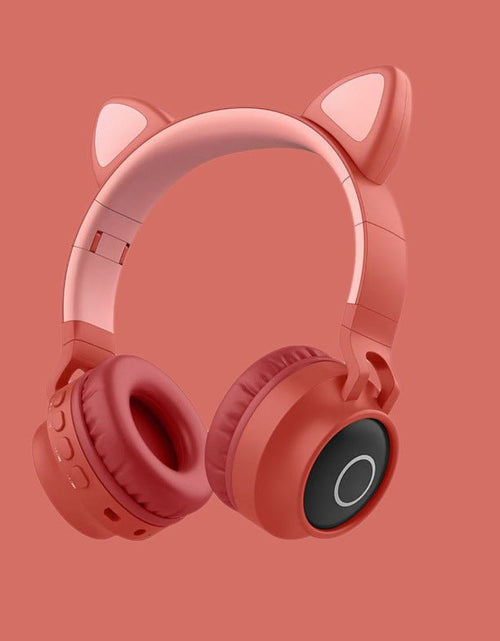 Load image into Gallery viewer, LED Light Cat Ear Headphones Wireless Bluetooth 5.0 Headset Portable Foldable Kids Headphone With Microphone Best Gift 2668south
