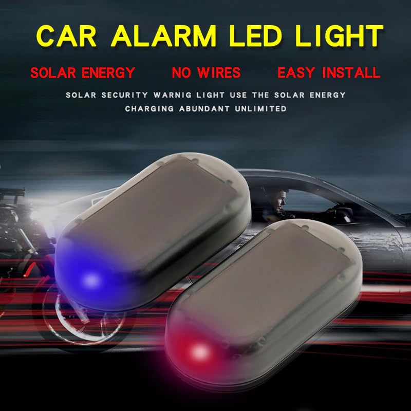 LED Warning Light Fake Solar Power Alarm Lamp Security System Warning Theft Flash Blinking Anti-Theft Caution LED Light Car New 2668south