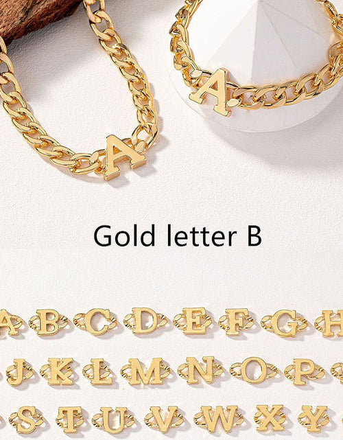 Load image into Gallery viewer, Letter Necklace Bracelet Set Fashion Women 2668south
