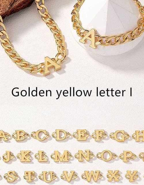 Load image into Gallery viewer, Letter Necklace Bracelet Set Fashion Women 2668south
