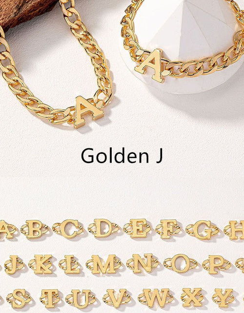 Load image into Gallery viewer, Letter Necklace Bracelet Set Fashion Women 2668south
