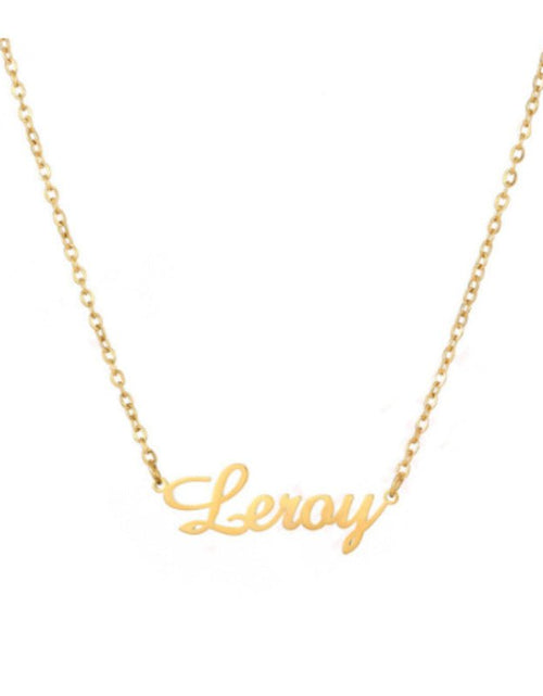 Load image into Gallery viewer, Letter Pendant Electroplated With 18K Gold Custom Name 2668south
