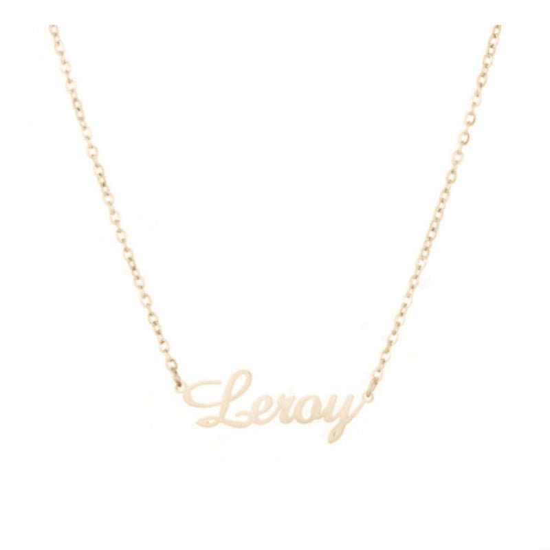 Letter Pendant Electroplated With 18K Gold Custom Name 2668south