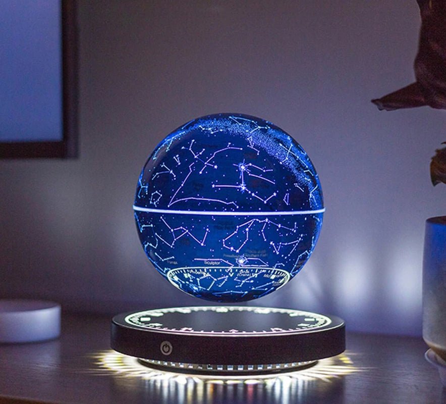 Levitating Lamp Magnetic Levitation Globe LED Earth Floating Lamp Rotating Globe Zodiac Bedside Lights Novelty Christmas Gifts 2668south