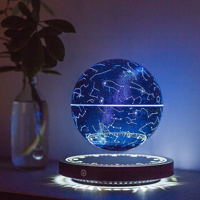 Levitating Lamp Magnetic Levitation Globe LED Earth Floating Lamp Rotating Globe Zodiac Bedside Lights Novelty Christmas Gifts 2668south