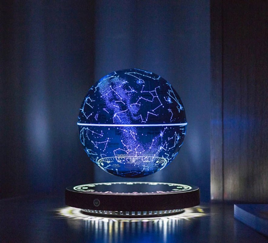 Levitating Lamp Magnetic Levitation Globe LED Earth Floating Lamp Rotating Globe Zodiac Bedside Lights Novelty Christmas Gifts 2668south