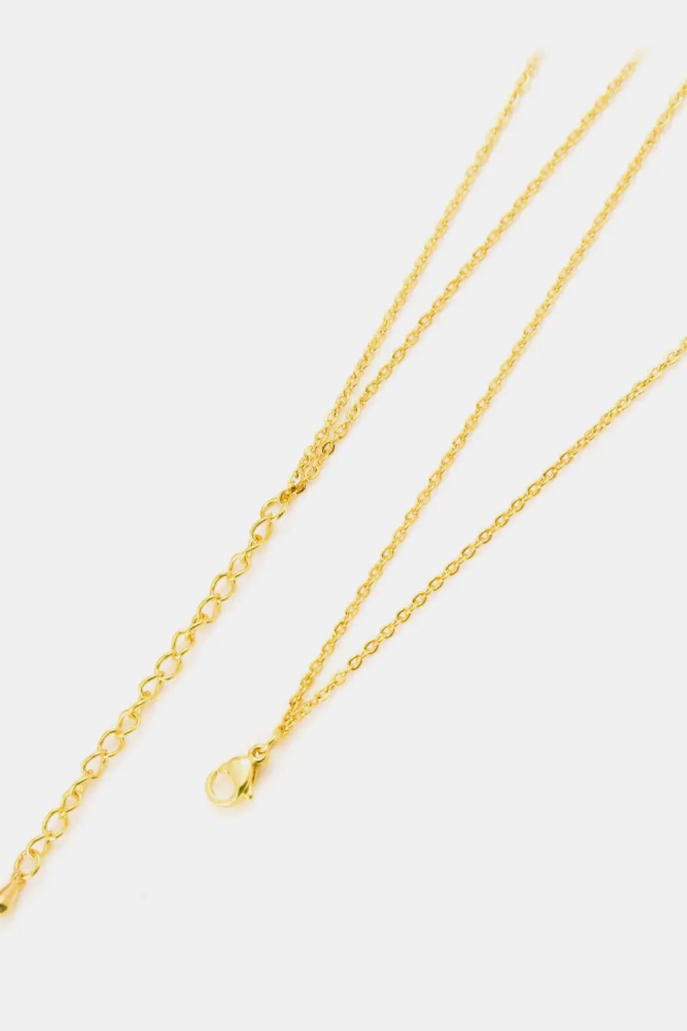 Linked Ring Pendant Chain Necklace 2668south