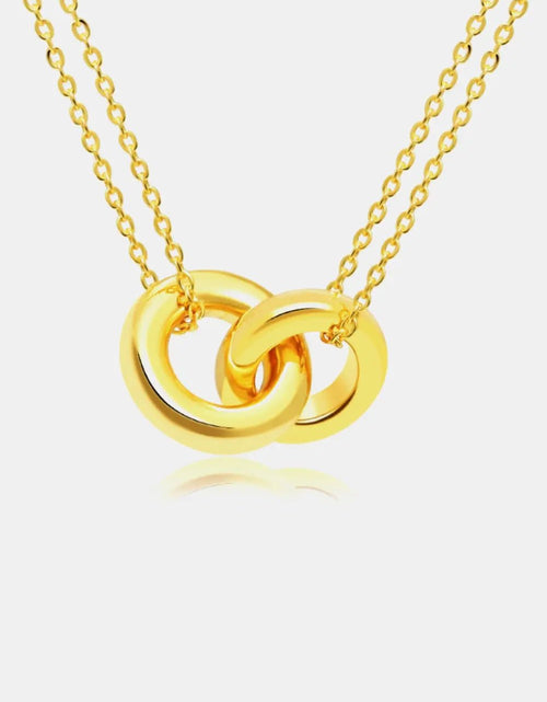 Load image into Gallery viewer, Linked Ring Pendant Chain Necklace 2668south
