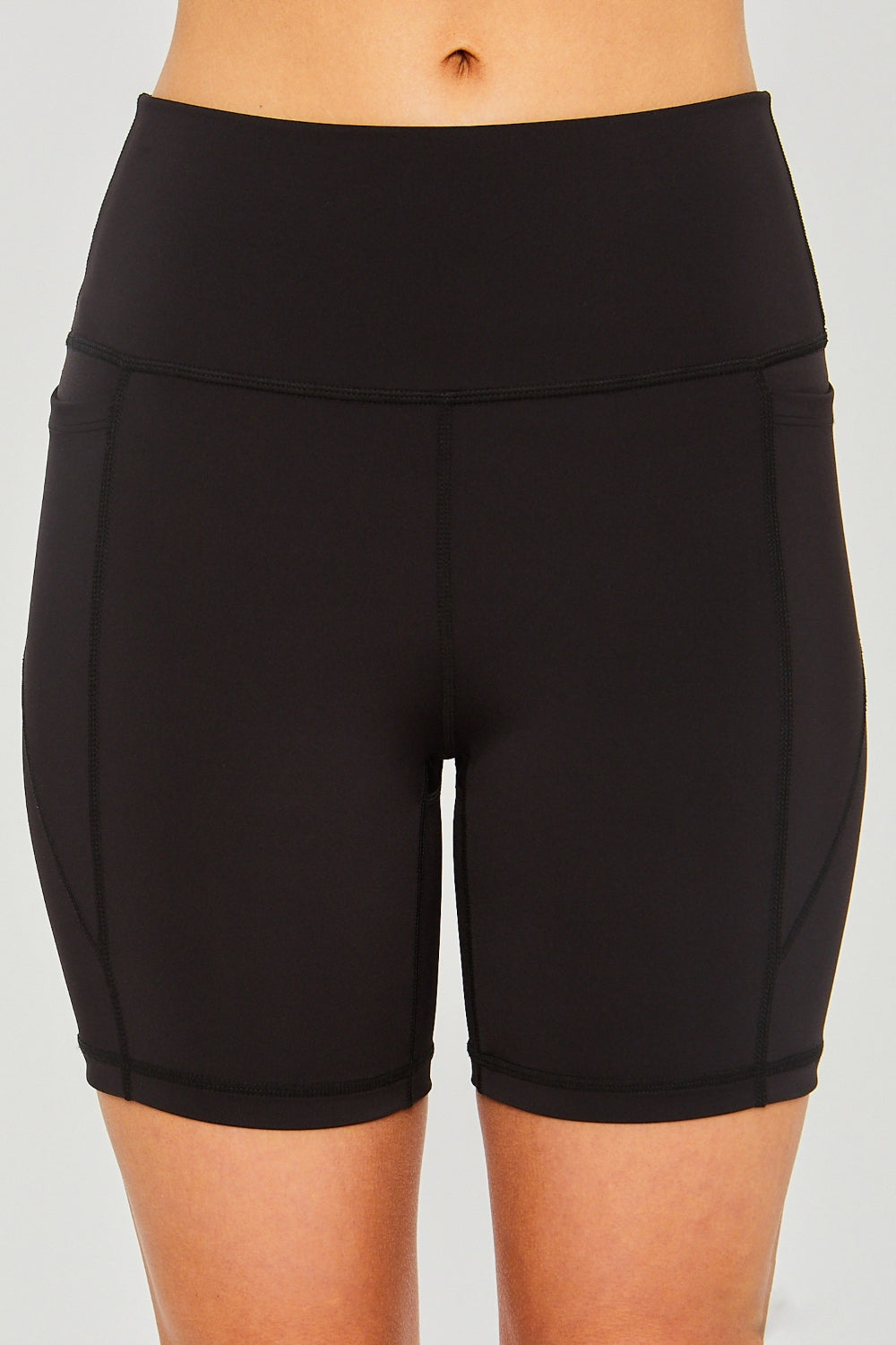 Love Tree High Waist Seam Detail Active Shorts 2668south