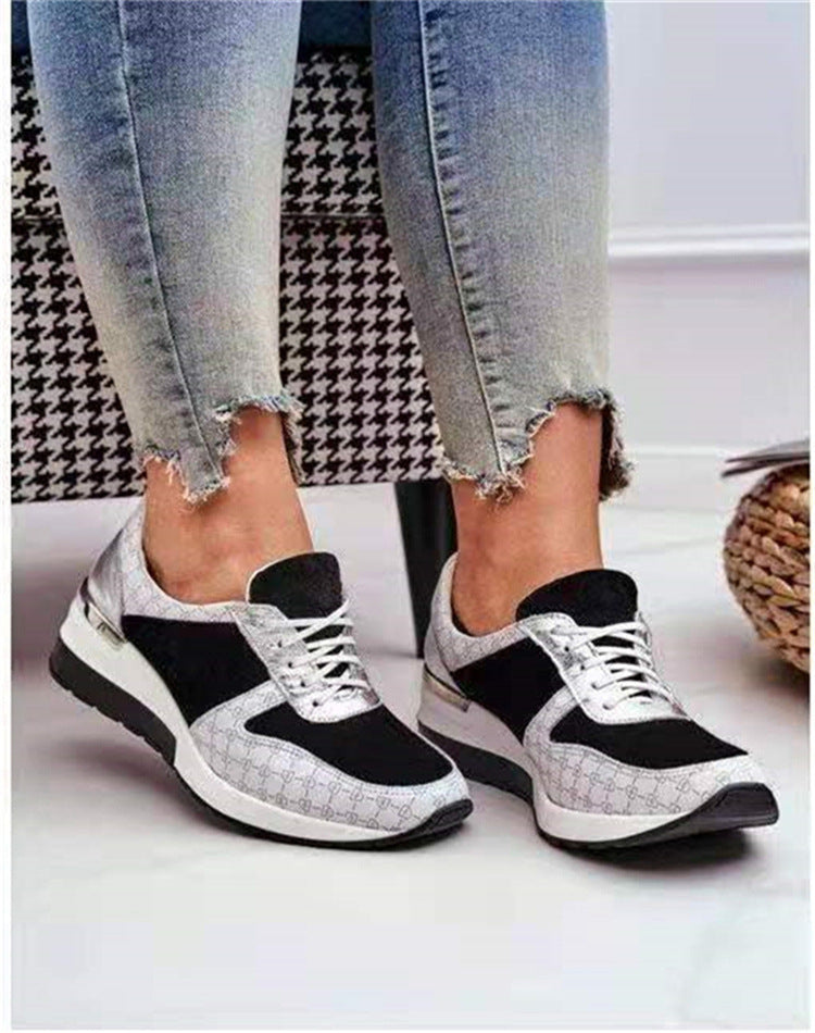 Low Cut Daily Black Breathable Female Round Toe Women's Shoes 2668south