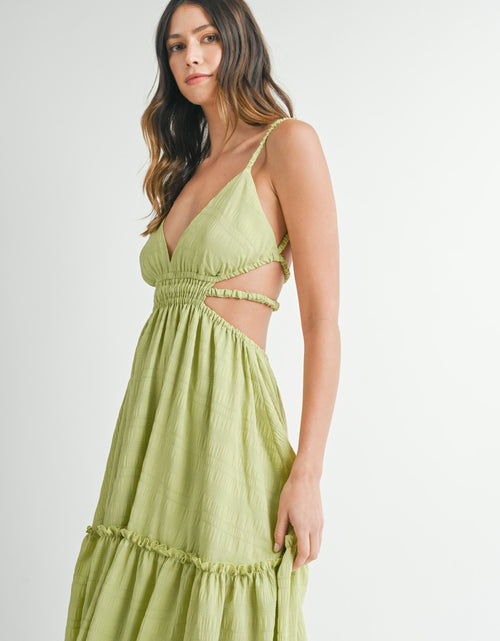 Load image into Gallery viewer, MABLE Cutout Waist Backless Maxi Dress 2668south
