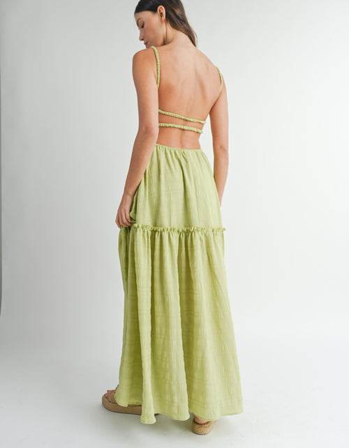 Load image into Gallery viewer, MABLE Cutout Waist Backless Maxi Dress 2668south
