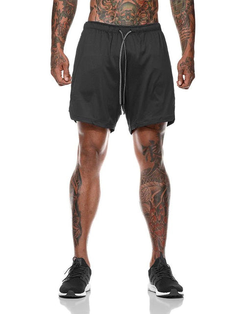 Load image into Gallery viewer, Men 2 in 1 Running Shorts Jogging Gym Fitness Training Quick Dry Beach Short Pants Male Summer Sports Workout Bottoms Clothing 2668south
