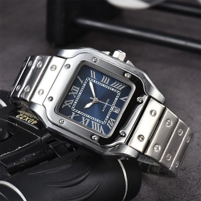 Men's 3-pin Quartz Square All-steel Watch 2668south