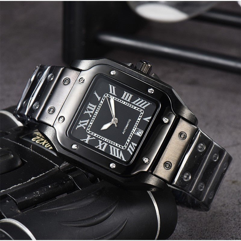 Men's 3-pin Quartz Square All-steel Watch 2668south