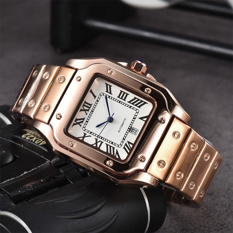 Men's 3-pin Quartz Square All-steel Watch 2668south