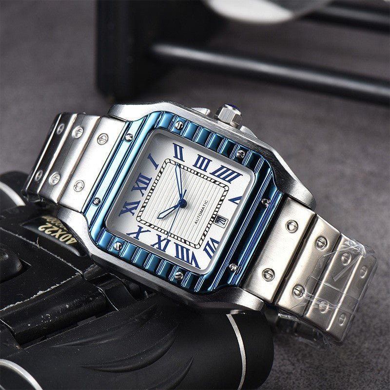 Men's 3-pin Quartz Square All-steel Watch 2668south