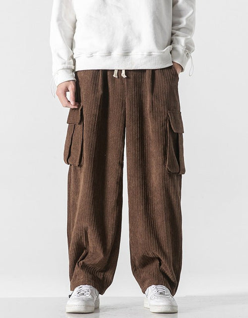 Load image into Gallery viewer, Men&#39;s Corduroy Loose Wide Leg Straight All-matching Casual Pants 2668south
