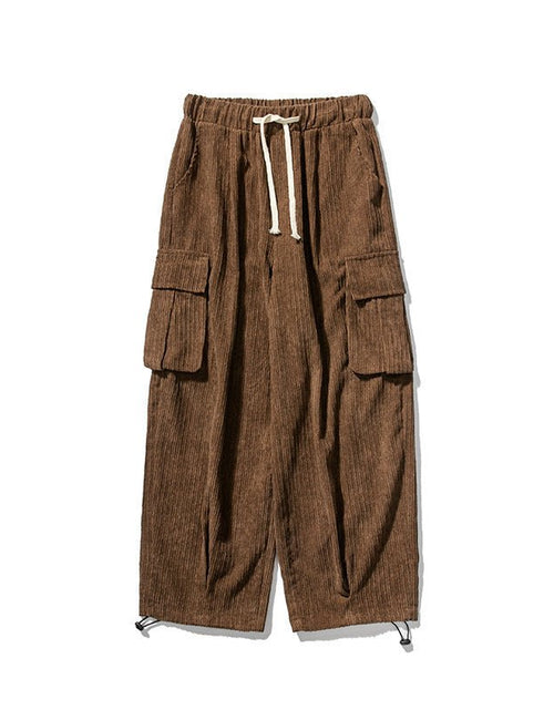 Load image into Gallery viewer, Men&#39;s Corduroy Loose Wide Leg Straight All-matching Casual Pants 2668south
