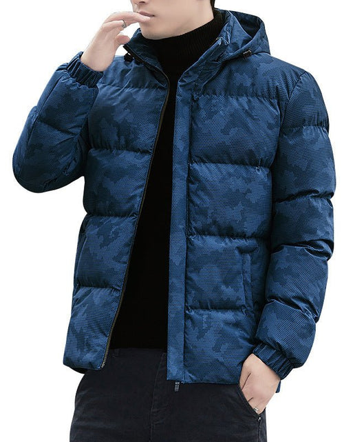 Load image into Gallery viewer, Men&#39;s Cotton-padded Jacket Winter Detachable Hat 2668south
