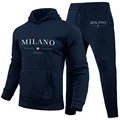 Load image into Gallery viewer, Men&#39;s Hoodie Suit Milan Printed Sweatshirt 2668south
