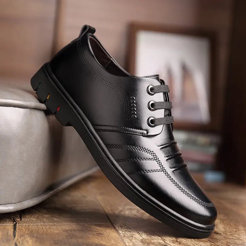 Men's Leather Shoes Fall Business Formal Wear Breathable Casual 2668south