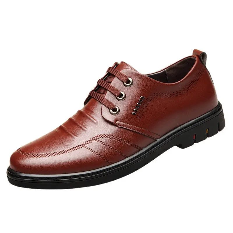 Men's Leather Shoes Fall Business Formal Wear Breathable Casual 2668south