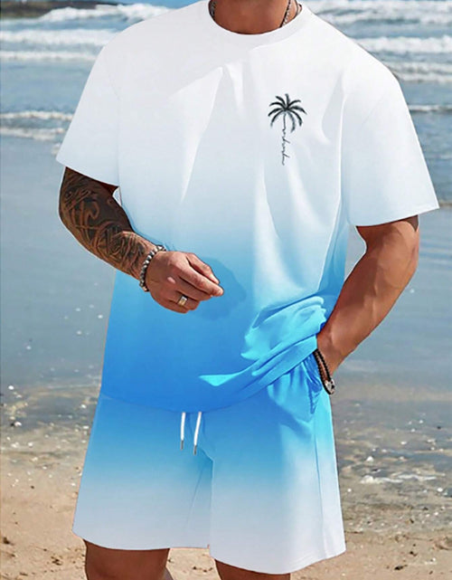 Load image into Gallery viewer, Men&#39;s Loose Quick-drying T-shirt Shorts Two-piece Set 2668south
