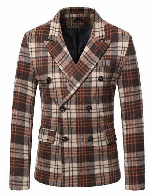 Load image into Gallery viewer, Men&#39;s Loose-fitting Sanding Thickened Plaid Suit 2668south
