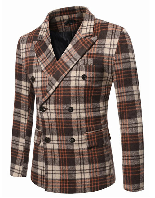 Load image into Gallery viewer, Men&#39;s Loose-fitting Sanding Thickened Plaid Suit 2668south
