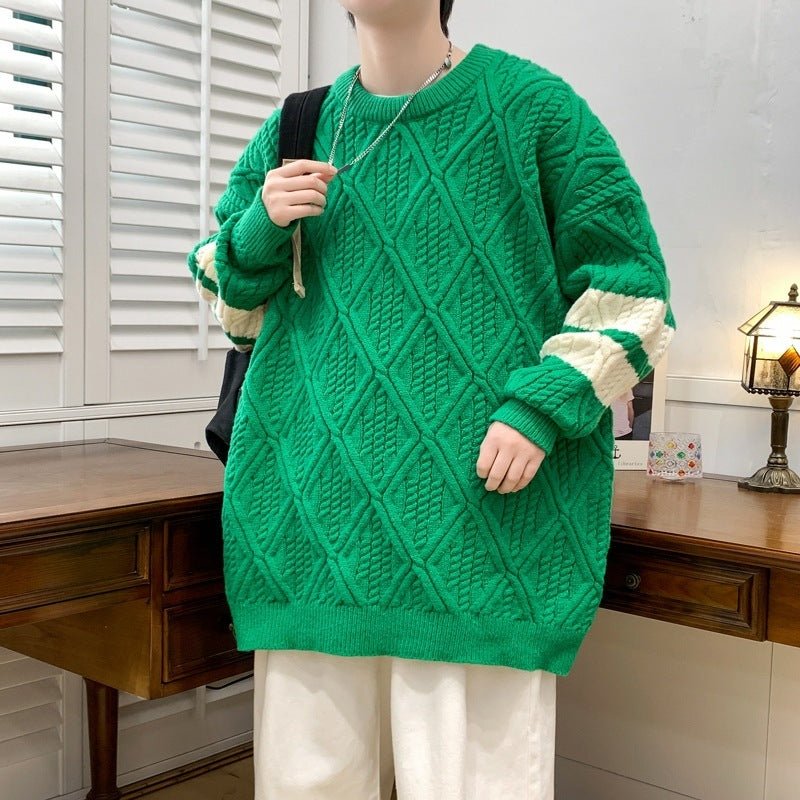 Men's Round Neck Brocade Sweater Autumn And Winter 2668south