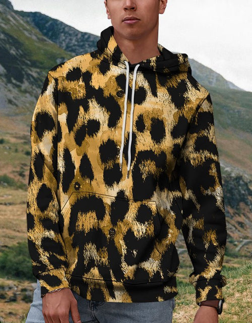 Load image into Gallery viewer, Men&#39;s Street Fashion Leopard Print Sweater 2668south
