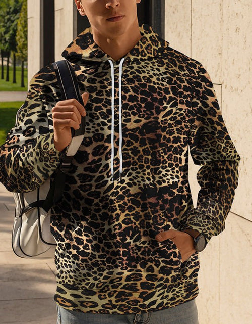 Load image into Gallery viewer, Men&#39;s Street Fashion Leopard Print Sweater 2668south
