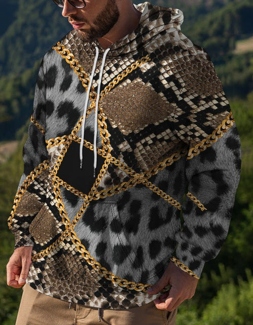 Load image into Gallery viewer, Men&#39;s Street Fashion Leopard Print Sweater 2668south
