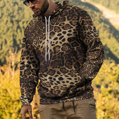 Men's Street Fashion Leopard Print Sweater 2668south