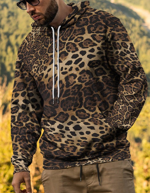 Load image into Gallery viewer, Men&#39;s Street Fashion Leopard Print Sweater 2668south
