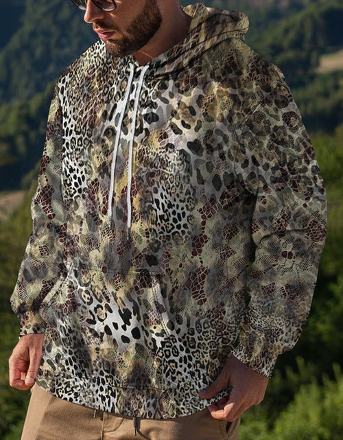 Load image into Gallery viewer, Men&#39;s Street Fashion Leopard Print Sweater 2668south
